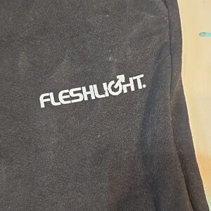 Fl_shlight Sweatpants Small Black Cotton Adult Novelty Elastic USA Promo Jogger